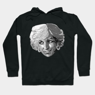 Diana Black and White Portrait Hoodie